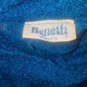 Blue knit vintage sweater